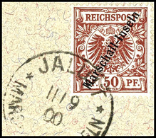 5927 50 Pfg Krone/Adler, Berliner Ausgabe, Auf Briefstück, Zeitgerecht Gestempelt "JALUIT 11/9 00", Tadellos, Kabinett,  - Marshall Islands