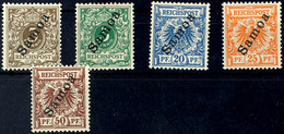 5948 3, 5, 20-50 Pf Je Tadellos Ungebraucht (25 Pf In B-Farbe), Mi. 152,--, Katalog: 1/2,4-6 * - Samoa