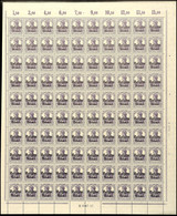 6071 15 Cent Auf 15 Pfg Germania, Type BII, Kpl. Postfrischer Bogen Zu 100 Marken, Ur-HAM 2701.17 Und  Aufdruck-HAN 3587 - Sonstige & Ohne Zuordnung