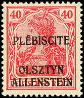 6183 Nicht Ausgegeben: 5 - 40 Pfg. Germania Mit Dreizeiligem Aufdruck, Postfrisch Tadellos, Sign. Mikulski, Fotoattest A - Autres & Non Classés