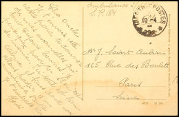 6221 1920, "TRESOR ET POSTES 184 10.4.20", Recht Klar Auf Feldpost-AK "Oppeln" Mit Viel Text Und Absenderangabe "...S.P. - Other & Unclassified