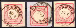 6262 1 Gr. Kleiner Schild Mit K2 Danzig 20 4/72 Und 1 Gr. Großer Schild Je Mit K1 Danzig, Nach Handbuch Nr 79 Bzw. 87, J - Sonstige & Ohne Zuordnung