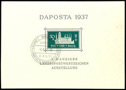 6419 Blockausgabe DAPOSTA 50 Pfg Mit Plattenfehler III "Strich Zwischen 'S' Und 'T' " Mit Sonderstempel "DANZIG / DAPOST - Other & Unclassified