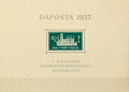 6421 50 Pf. Dapostablock Mit Plattenfehler I Tadellos Postfrisch, Mi. 50.-, Katalog: Bl.1bI ** - Other & Unclassified