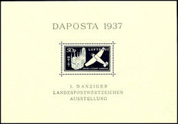 6424 Blockausgabe "Daposta" Mit Plattenfehler III Tadellos Postfrisch, Gepr. Dr. Oechsner BPP, Mi. 300.-, Katalog: Bl.2b - Other & Unclassified