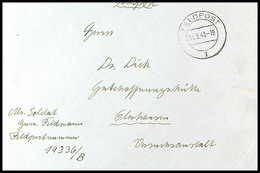 6483 FELDPOST I 31.3.40, Klar Auf Feldpostbrief Mit Hsl. Absenderangabe "Feldpostnummer 19336B", Umschlag Oben Etwas Ver - Altri & Non Classificati