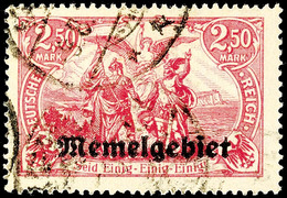 6494 5 Pf Bis 2,50 M Mit Ergänzungswerten Komplett Tadellos Gestempelt, Mi. 330.-, Katalog: 1/17 O - Memel (Klaïpeda) 1923