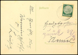 6577 1939, Postkarte Mit 6 Pfg Hindenburg Von "WERMINGHOFF (Kr Hoyerswerda) 25.3.39" An Das Postamt Memel (Anfrage Eines - Klaipeda 1923