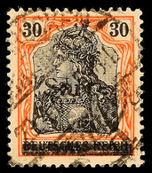 6600 30 Pfg Germania "Sarre", X-Papier, Aufdrucktype III (kleine Schrift, Feiner Kontrollstrich), Tadellos Gestempelt, G - Altri & Non Classificati