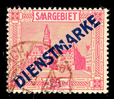 6935 25 C. Rötlichlila/mattrötlichgelb, Aufdruck Type I Mit PF III, Tadellos Gestempelt, Tiefst Gepr. Ney BPP, Katalog:  - Sonstige & Ohne Zuordnung