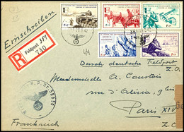 7102 1942, Portofreier Einschreibe-Feldpostbrief Eines Angehörigen Der Legion Vom 9.8.1942 (Feldpoststempel 351 "e") Von - Altri & Non Classificati