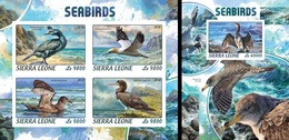 Sierra Leone 2018, Animals, Seabirds, 4vai In BF +BF IMPERFORATED - Albatros