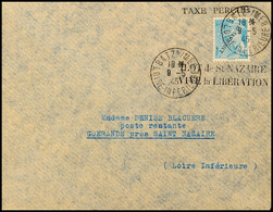 7222 1945, Barfrankierter Brief Mit Französischer Freimarke 50 C. Mit Aufdruck "LIBERATION", Gelaufen Innerhalb Der Fest - Other & Unclassified