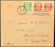 7239 1/2 D Olivgrün Und 1 D Rot (2) Auf Brief Mit Masch.Stpl., Katalog: 1/2 BF - Altri & Non Classificati