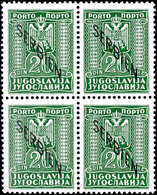 7590 0,50 D. - 20 D. Komplett In Postfrischen 4er  - Blocks, Mi. 220.-, Katalog: 1/8 ** - Autres & Non Classés