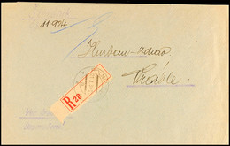7957 1938, Einschreiben-Feldpostbrief Mit Blanko-R-Zettel Zwischen 2 Einheiten Unter Decknahmen Aus Der Slowakei Mit übe - Altri & Non Classificati