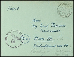 7988 1944, Feldpostbrief Aus WYHL über EMMENDINGEN 4.10. Nach Wien Mit Briefstempel Mit Feldpostnummer "11660 A" (= Stab - Altri & Non Classificati