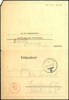 8004 1945, Feldpostfaltbrief Mit Normstempel "e 19.2.45" Und Rückseitigem Absendervermerk Mit Feldpostnummer "06024 C" ( - Altri & Non Classificati