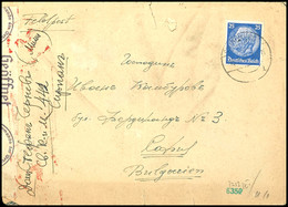 8016 Bulgaren In Der Wehrmacht: 1941, Frankierter Brief Aus SWINEMÜNDE 18.7. Mit Absenderangabe In Bulgarisch Und Deutsc - Autres & Non Classés