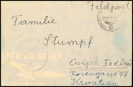 8042 KROATIEN: 1944, Feldpostbrief Eines Kroatischen Volksdeutschen Mit Normstempel Vom 6.12. Sowie Briefstempel Und Abs - Sonstige & Ohne Zuordnung