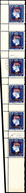 8106 2 1/2 D. Senkr. 6er-Streifen Mit Aufdruck "LIQUIDATION OF EMPIRE", C - H, Tadellos Gestempelt, Selten!, Katalog: 13 - Autres & Non Classés