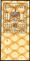 8231 8 + 7 Pfg Wiederaufbau Dunkelblauviolett Mit Unterrand Mit Druck Auf Der Gummiseite, Postfrisch, Allseits Voll- Bis - Finsterwalde