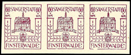 8240 60+40 Pf. Wiederaufbau, Waager. 3er-Steifen, Z-Papier, Rechter Wert Mit PF II, Tadellos Postfrisch, Gepr. Sturm BPP - Finsterwalde