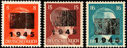 8467 8 Pf. , 15 Pf. Und 16 Pf. Je In  Aufdrucktype IIb, Tadellos Postfrisch, Teils Sign. Opitz, Katalog: 6,9/10IIb ** - Sonstige & Ohne Zuordnung