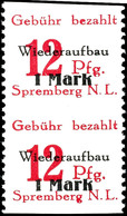 8512 8 - 12 Pfg Wiederaufbau, Senkrechte Paare, Waagerecht Zwischen Den Marken Ungezähnt, Tadellos Postfrisch, Unsignier - Spremberg