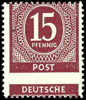 8582 15 Pfg Ziffern, Abart "verzähnt", Tadellos Postfrisch, Sehr Dekorativ., Katalog: 921Abart ** - Sonstige & Ohne Zuordnung