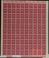 8603 40 Pfg Ziffer Karminlila, Postfrischer Walzendruckbogen, Katalog: 929aW ** - Altri & Non Classificati