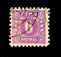 8746 6 Pfg Dunkelrotviolett Auf Z-Papier, Tadellos Gestempelt, Gepr. Kramp BPP, Mi. 120.-, Katalog: 9d O - Altri & Non Classificati