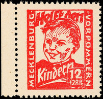 8774 12 + 28 Pfg Kinderhilfe Dunkelrosa Tadellos Postfrisch, Gepr. Kramp BPP, Mi. 80.-, Katalog: 28b ** - Altri & Non Classificati