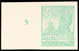 8783 5 Pfg Abschied Mittelgrün, Tadellos Postfrisch Mit Linkem Rand, Fotobefund Kramp BPP "...einwandfrei", Mi. 240,-, K - Altri & Non Classificati