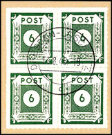 8815 5-40 Pf Postmeisterdurchstich Loschwitz Tadellos In Viererblocks Komplett Auf 9 Einzelnen Briefstücken, Jeweils Zen - Altri & Non Classificati