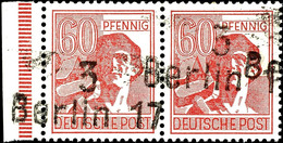 9208 BERLIN 17, 60 Pf. Hell, Waager. Paar, ARGE: 8d, Tadellos Postfrisch, Gepr. Busse BPP, Katalog: 179I ** - Other & Unclassified