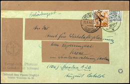 9241 WEISCHLITZ 41, 24 Pfg Auf Doppelt Verwendetem Umschlag Von "WEISCHLITZ 30.6.48" Nach Berlin, Tadellos, Gepr. Infla, - Sonstige & Ohne Zuordnung