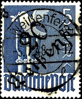 9261 WEISSENFELS, 5 M. Taube, Tadellos, Zentrisch Gestempelt, Gepr. Dr. Modry BPP, Katalog: IIdIV O - Altri & Non Classificati