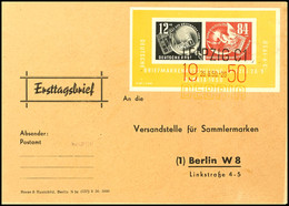 9294 DEBRIA-Block Als FDC Auf Vorgedrucktem Umschlag Der Versandstelle, Entwertet Mit Dem Dreifarbigen Leipziger ESSt.,  - Sonstige & Ohne Zuordnung