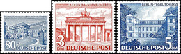 9398 1 Pf. Bis 5 Mark Berliner Bauten I, 19 Werte Kpl. Postfrisch, 80 Pf. Mit Plattenfehler "gebrochene Simslinie", Mi.  - Sonstige & Ohne Zuordnung