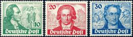 9403 10 Pfg Bis 30 Pfg 200. Geburtstag Von Johann Wolfgang Von Goethe, Tadellos Postfrisch, Gepr. Schlegel BPP, Mi. 320. - Altri & Non Classificati