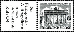 9517 R6+ 1Pf., Berliner Bauten 1952, Waager. Zusammendruck, Postfrisch, Mi. 200,-, Katalog: W35 ** - Sonstige & Ohne Zuordnung