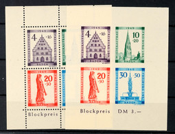 9540 Freiburg-Blockpaar Tadellos Postfrisch, Mi. 150.-, Katalog: Bl.1AB ** - Altri & Non Classificati