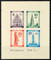 9545 Wiederaufbaublock, Geschnitten, Mi.-Nr. 40B "Farbklecks über Dem Ersten E Von WIEDERAUFBAU", Tadellos Postfrisch, M - Altri & Non Classificati