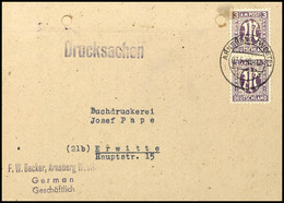 9633 3 Pfg. Dt. Druck Im Senkrechten Paar, Je Mit Firmenlochung "F.W.B" (= Buchbinderei Und Verlag F.W.Becker) Auf Druck - Autres & Non Classés