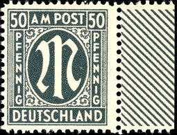9675 50 Pfg AM-Post, Deutscher Druck, C-Zähnung, Tadellos Postfrisch, Attestkopie Hettler BPP (für Einheit): "echt Und E - Other & Unclassified
