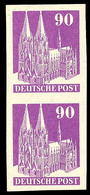 9851 90 Pfg Bauten Ungezähnt, Postfrisches Kabinettpaar, Vermutlich Aus Der Makulatur Stammend, Katalog: 96U(2) ** - Other & Unclassified