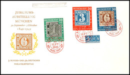 9888 "100 Jahre Deutsche Briefmarken" Kpl. Als FDC Auf Unbeschriftetem Schmuckumschlag Mit Roten Münchner ESSt., Tadello - Sonstige & Ohne Zuordnung