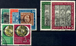 9892 100 Jahre Briefmarken, Marienkirche Und NBA Wuppertal Je Tadellos Rundgestempelt, Mi. 400,--, Katalog: 113/15,139/4 - Autres & Non Classés