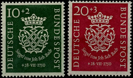 9904 10 Und 20 Pf. Bach, 2 Werte Postfrisch, Mi. 120,-, Katalog: 121/22 ** - Autres & Non Classés